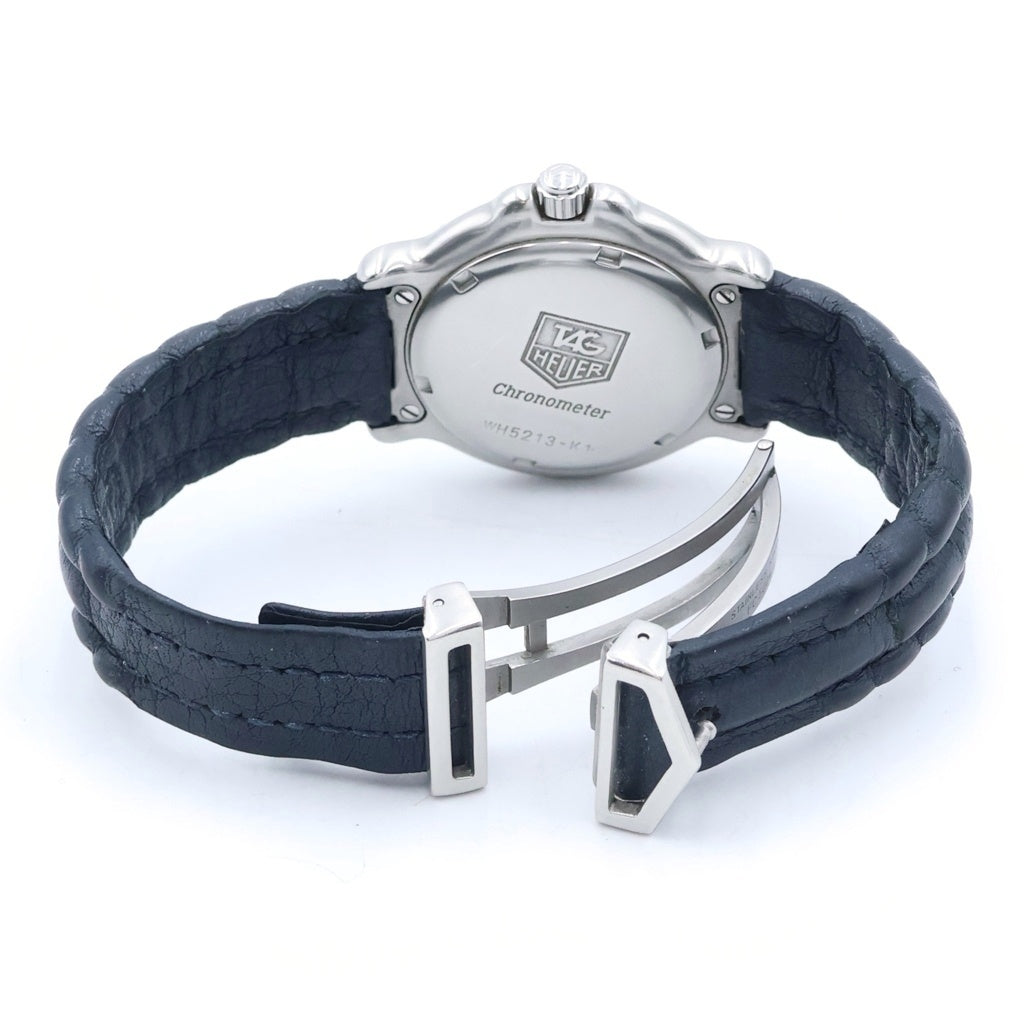 TAG HEUER(タグホイヤー) 6000シリーズ クロノメーター 青文字盤 ステンレススチール 革ベルト 自動巻き AT WH5213-K1