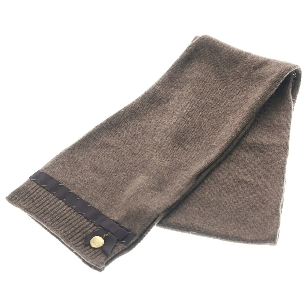LOUIS VUITTON(ルイヴィトン) ストール マフラー チャーム付き ウール ブラウン RW082W