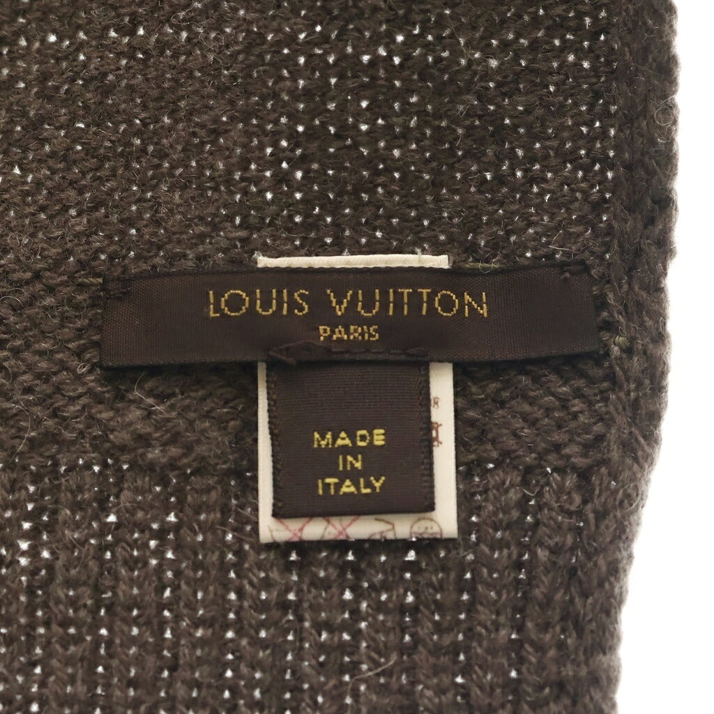 LOUIS VUITTON(ルイヴィトン) ストール マフラー チャーム付き ウール ブラウン RW082W