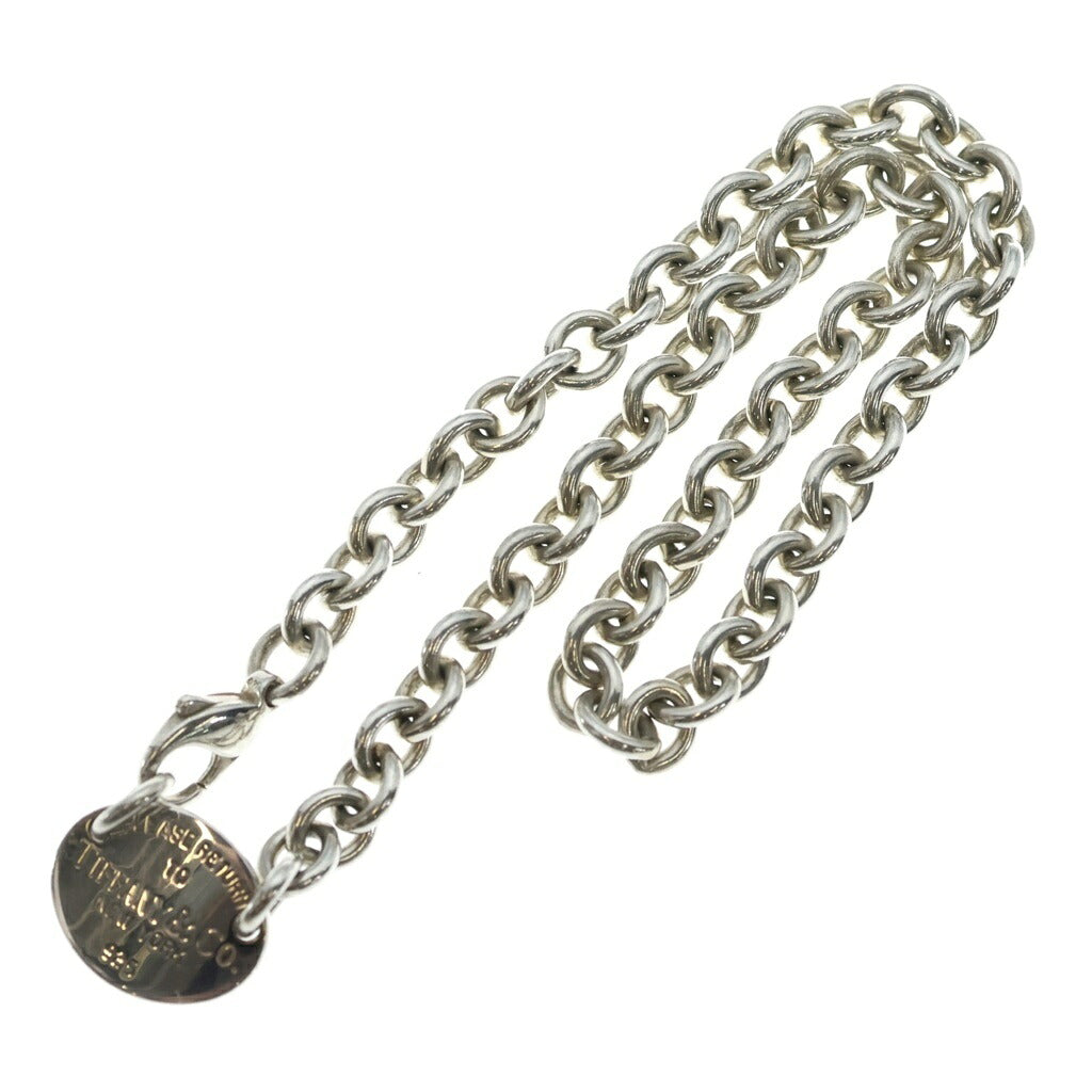 TIFFANY & Co.(ティファニー) リターントゥ ティファニー チョーカー ネックレス オーバルタグ チェーン SV925 シルバー
