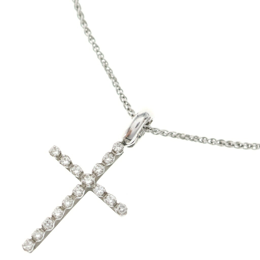 DAMIANI(ダミアーニ) ミステリークロス ダイヤネックレス ペンダント チェーン ホワイトゴールド K18WG