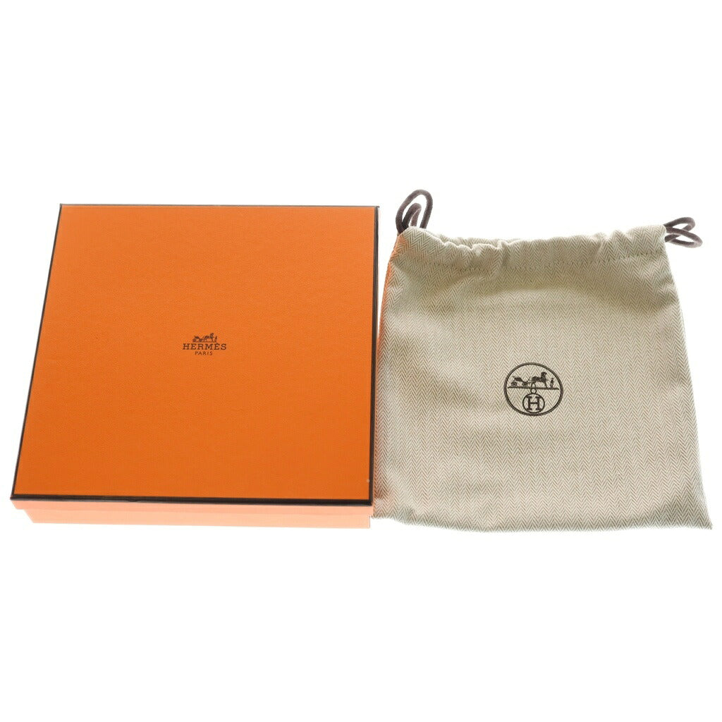 HERMES(エルメス) クルーメドール ストラップ ブラウン レザー エトゥープ シルバー金具 W刻印