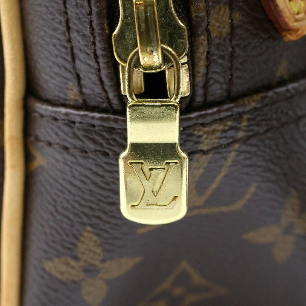LOUIS VUITTON(ルイヴィトン) モノグラム リポーターPM ショルダーバッグ ブラウン レザー×PVC M45254 ゴールド金具