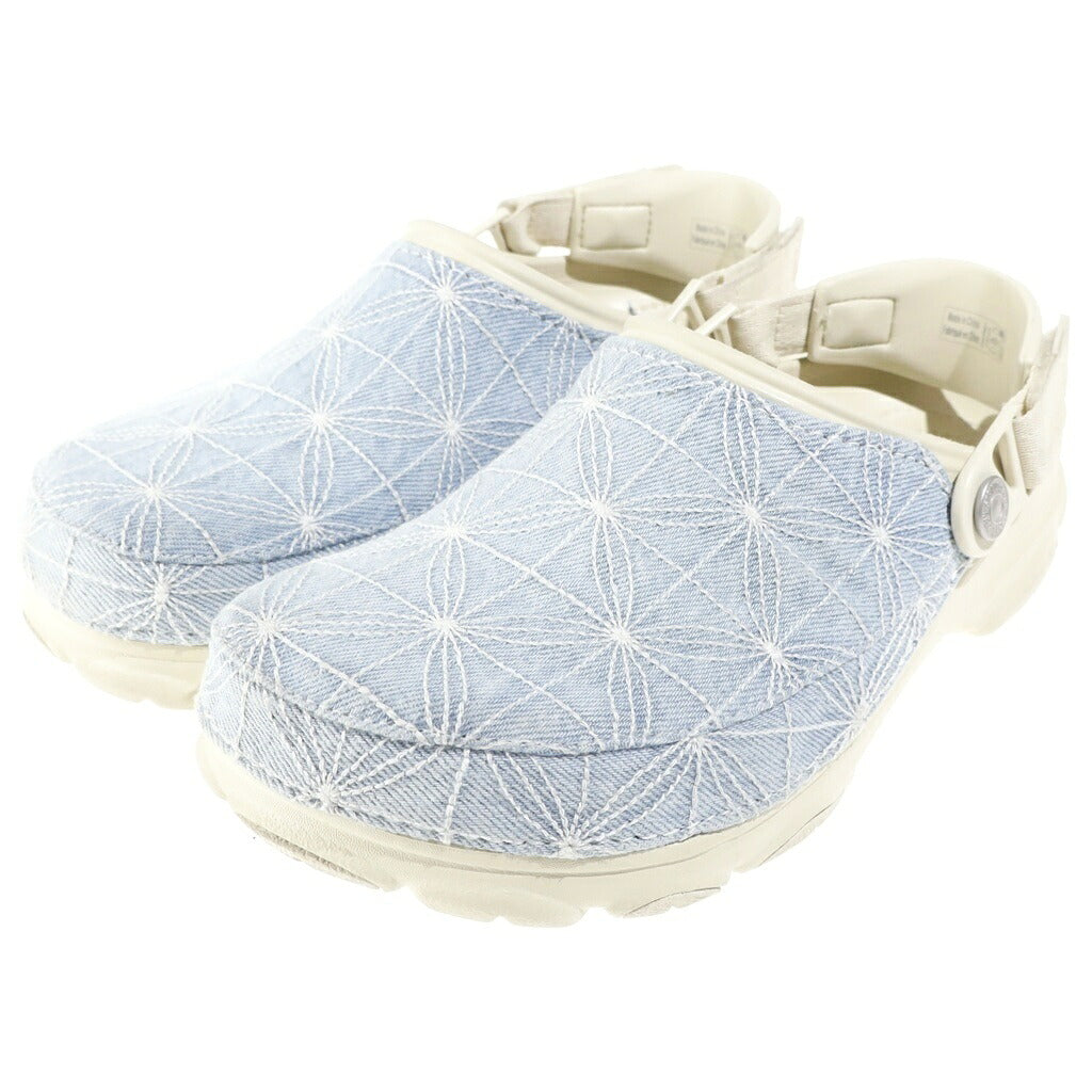 Crocs(クロックス) ×リーバイス 刺し子デニムサンダル ライトブルー×ベージュ 208917‐2Y2