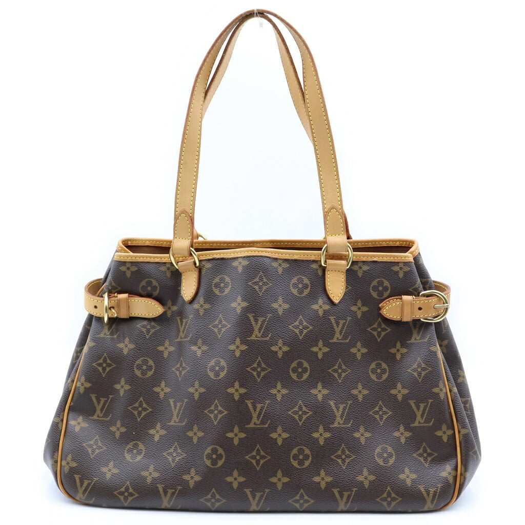 LOUIS VUITTON(ルイヴィトン) モノグラム バティニョール オリゾンタル ハンドバッグ トートバッグ ブラウン PVCレザー M51154 ゴールド金具