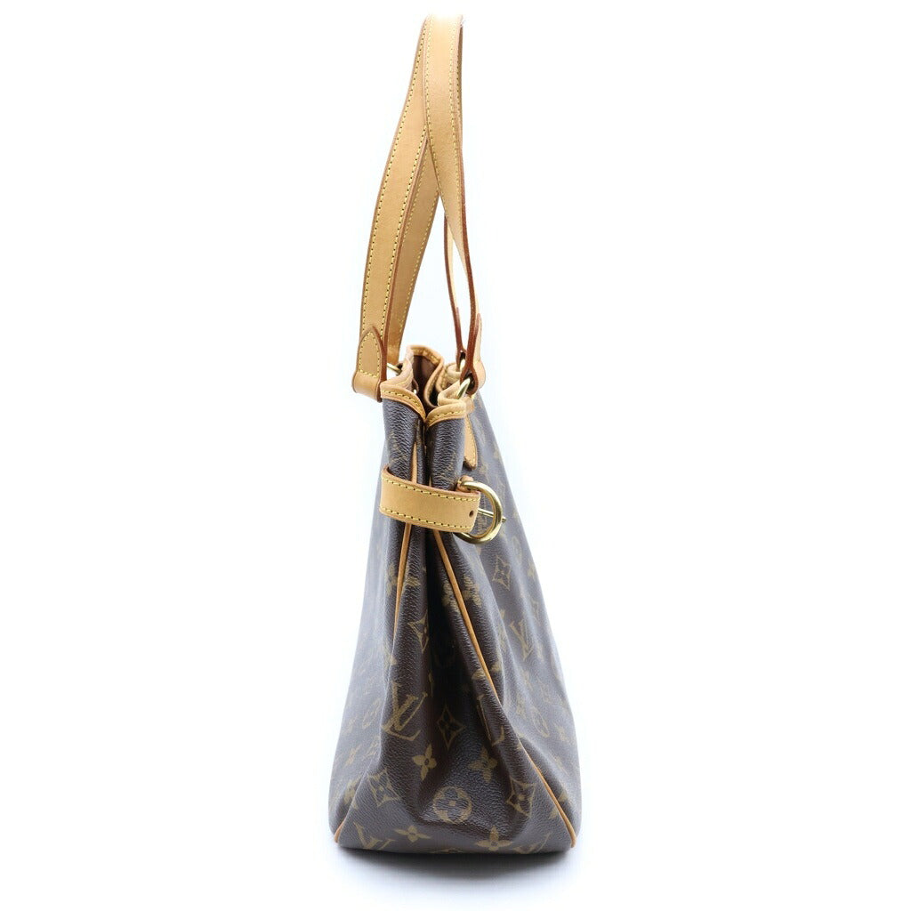 LOUIS VUITTON(ルイヴィトン) モノグラム バティニョール オリゾンタル ハンドバッグ トートバッグ ブラウン PVCレザー M51154 ゴールド金具