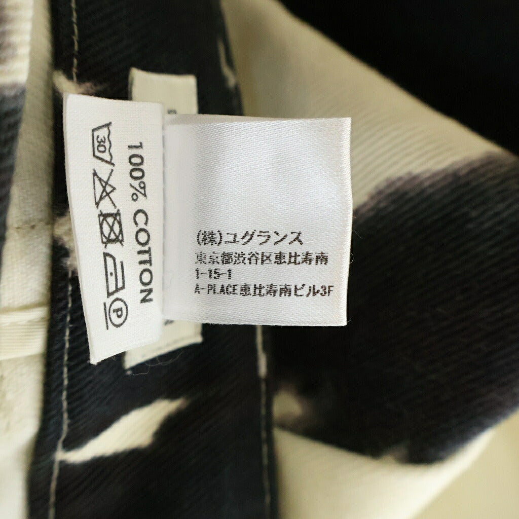 DRIES VAN NOTEN(ドリスヴァンノッテン) ロング スカート 総柄 コットン ホワイト/ブラック レディース