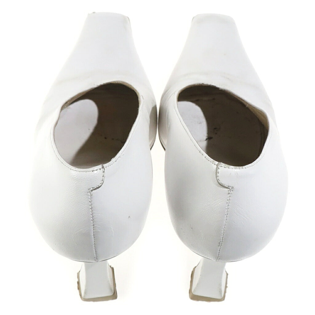 CELINE(セリーヌ) ヒール パンプス レザー ホワイト レディース