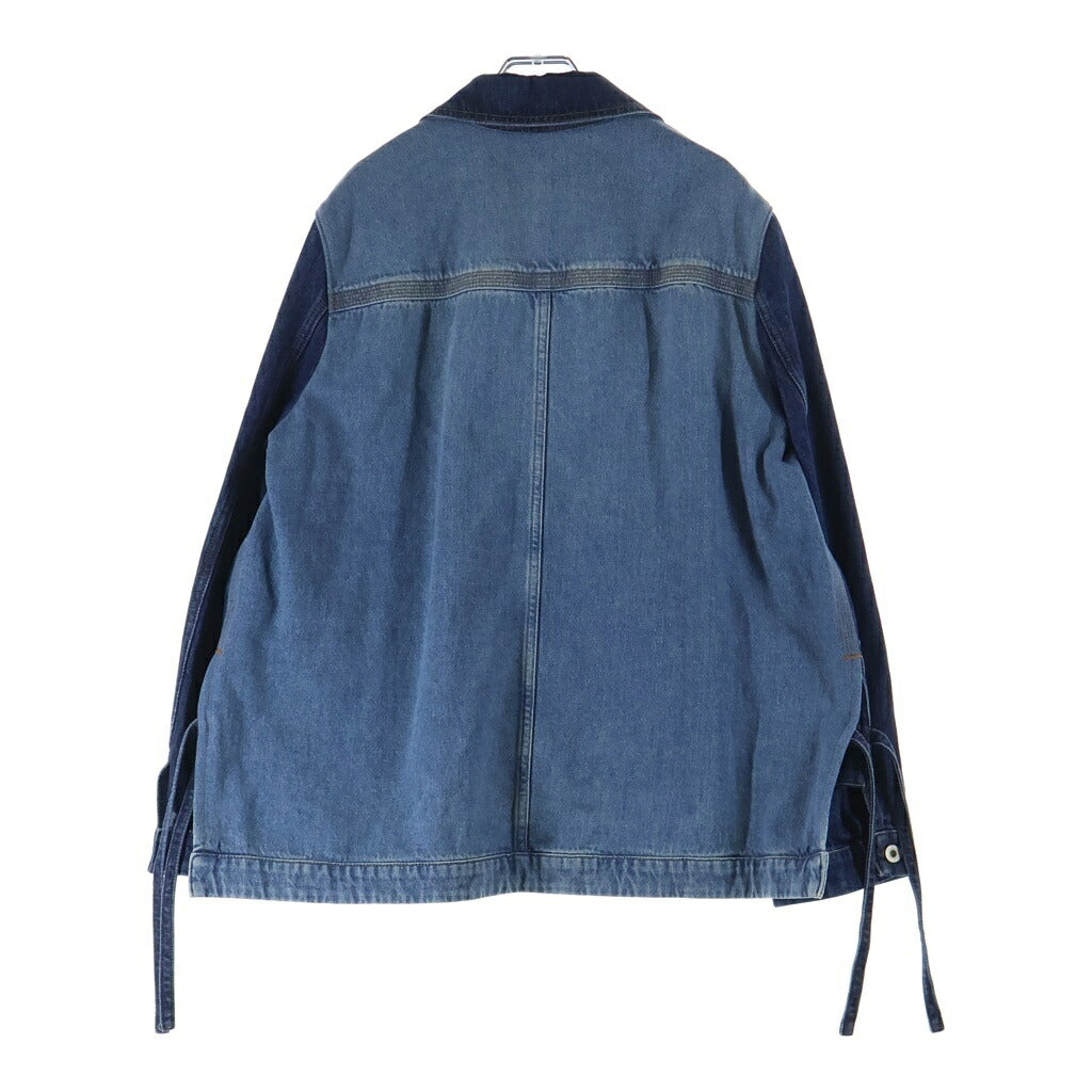 LOEWE(ロエベ) アナグラム ワークウェア ジャケット アウター デニム インディゴ ブルー S359Y50X06 レディース