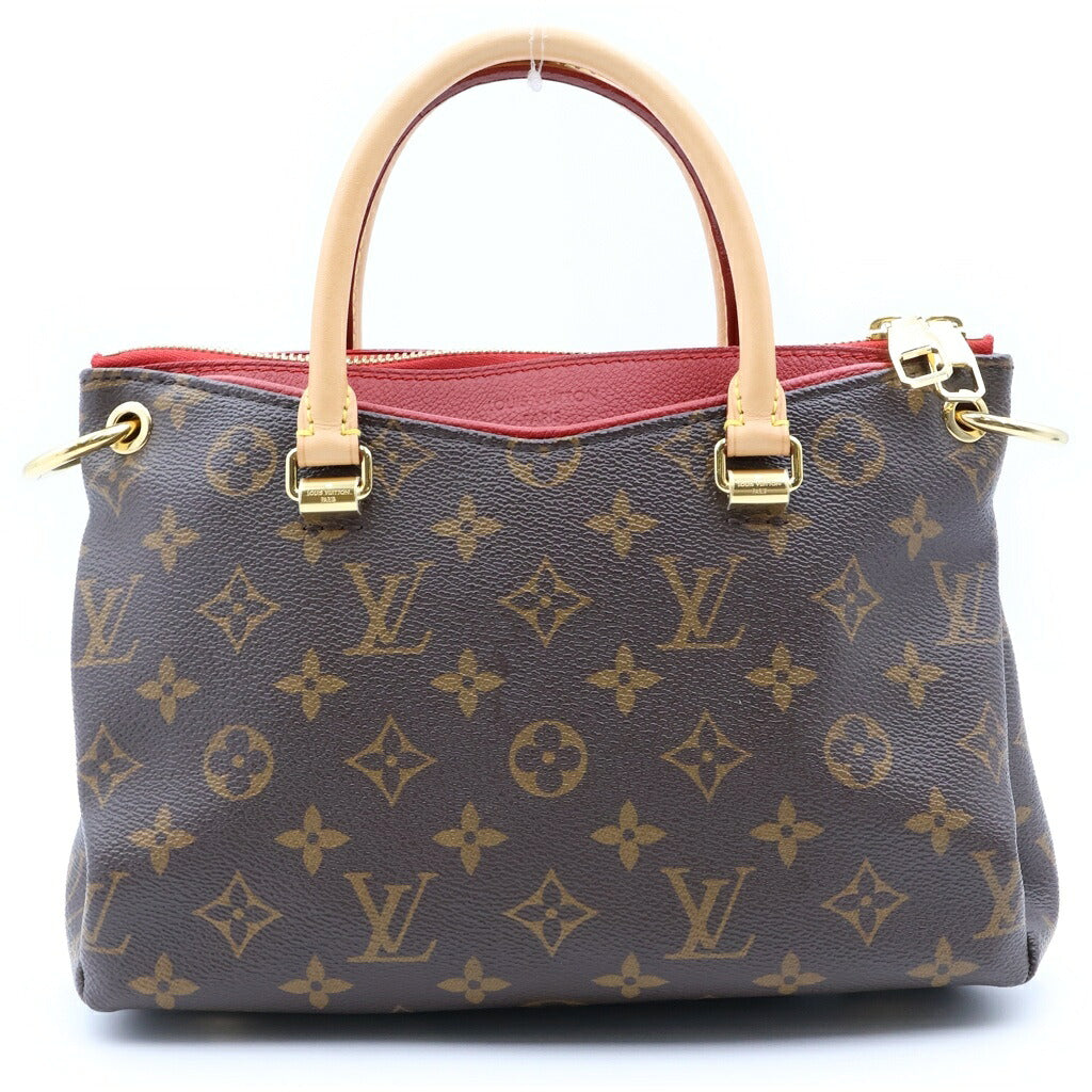 LOUIS VUITTON(ルイヴィトン) モノグラム バラスBB 2WAYハンドバッグ ショルダーバッグ ブラウン×レッド レザー×PVC M41241 ゴールド金具