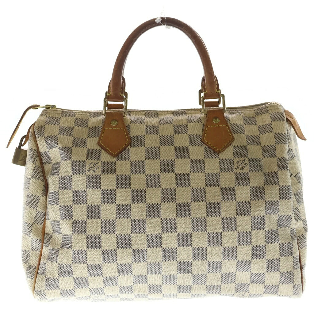 LOUIS VUITTON(ルイヴィトン) スピーディ 30 ハンドバッグ ミニボストン ダミエアズール PVCレザー アイボリー N41533