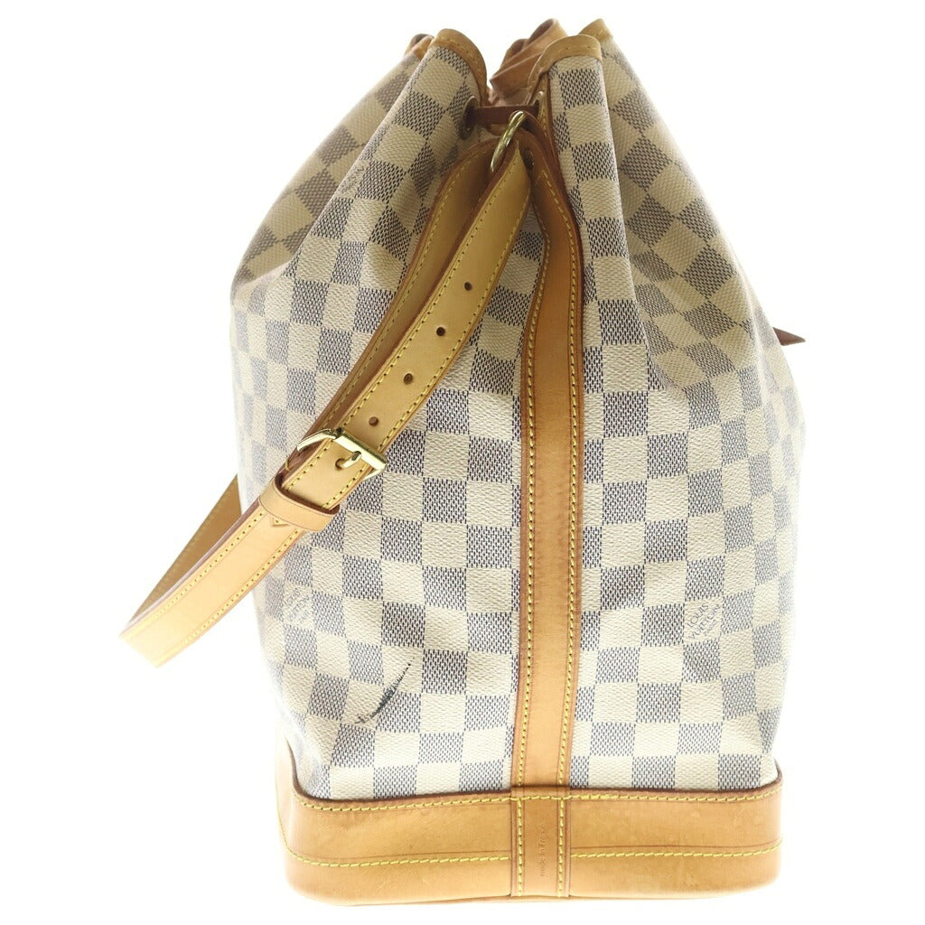 LOUIS VUITTON(ルイヴィトン) ダミエ アズール ノエ ショルダーバッグ 巾着 PVCレザー アイボリー N42222