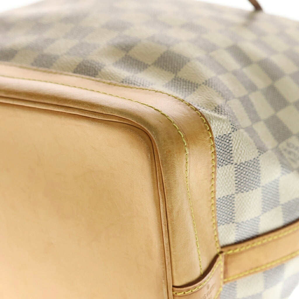 LOUIS VUITTON(ルイヴィトン) ダミエ アズール ノエ ショルダーバッグ 巾着 PVCレザー アイボリー N42222