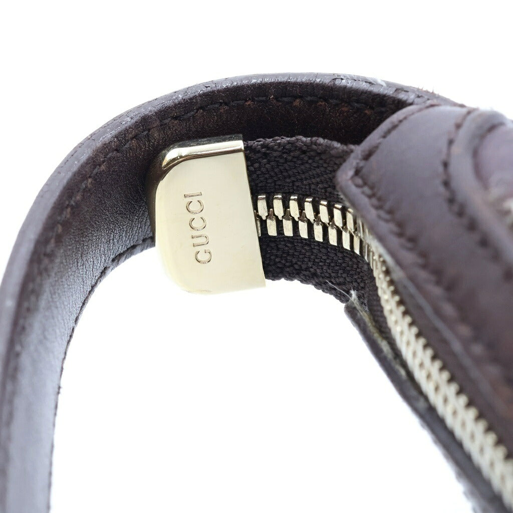 GUCCI(グッチ) グッチシマ ワンショルダー ショルダーバッグ レザー ブラウン 162882