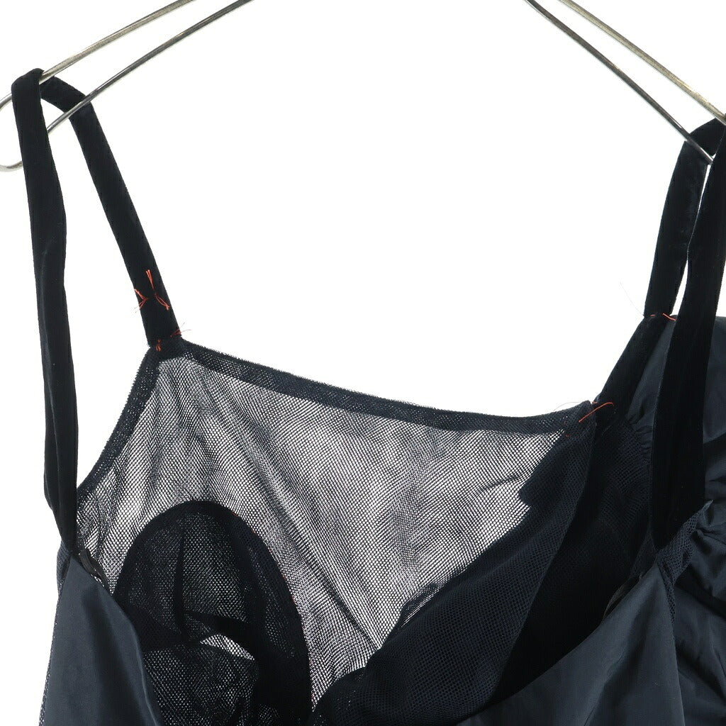 Maison Margiela(メゾンマルジェラ) 22AW ラッフルトップ キャミソール トップス ブラック SIONC0001 S60415 レディース