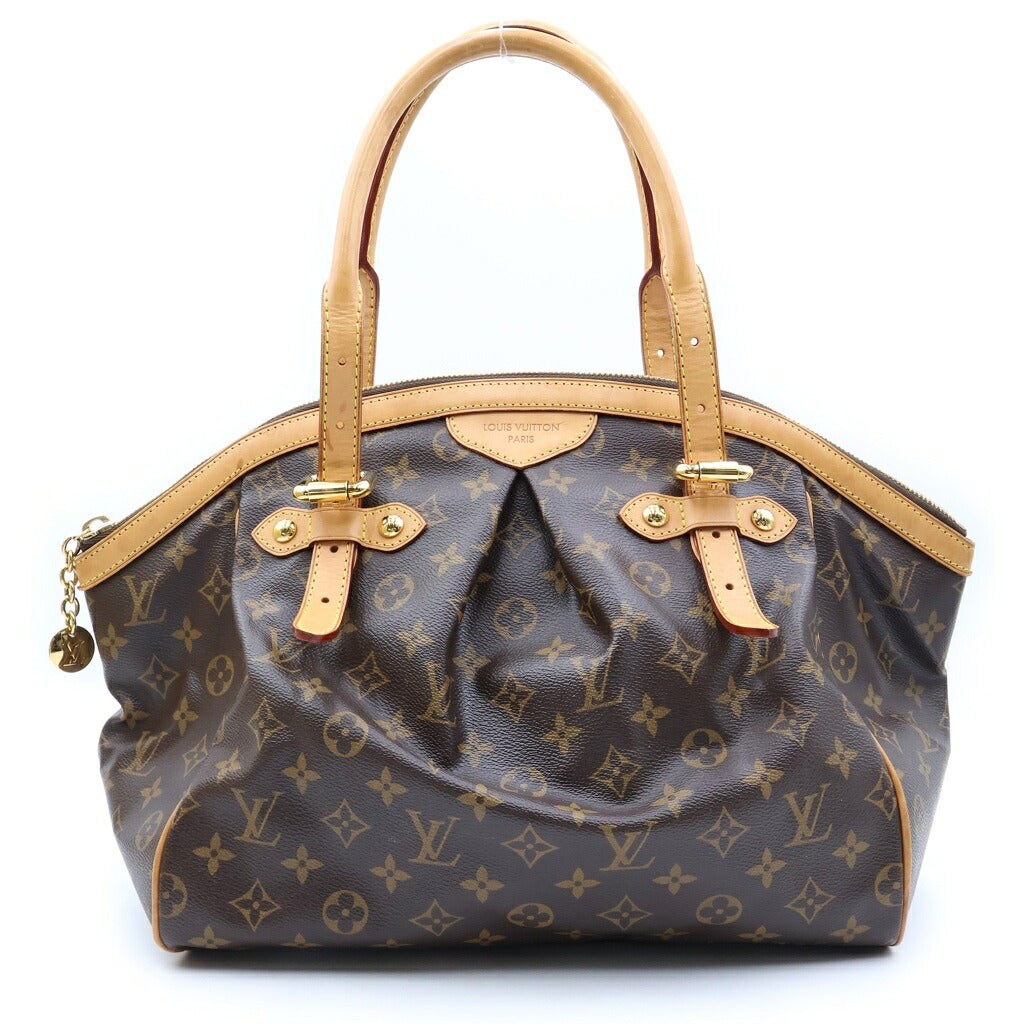 LOUIS VUITTON(ルイヴィトン) モノグラム ティヴォリGM ハンドバッグ トートバッグ ブラウン レザー×PVC M40144 ゴールド金具