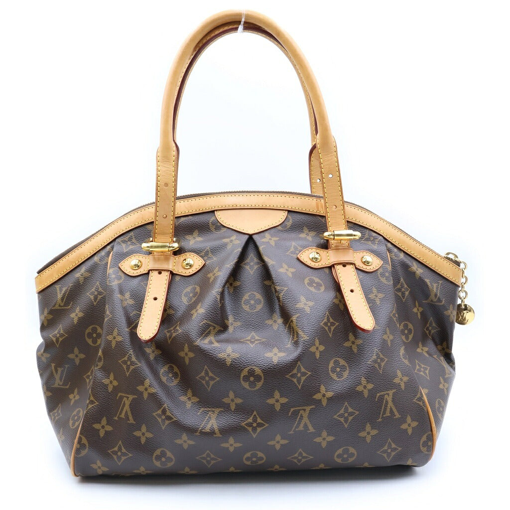 LOUIS VUITTON(ルイヴィトン) モノグラム ティヴォリGM ハンドバッグ トートバッグ ブラウン レザー×PVC M40144 ゴールド金具