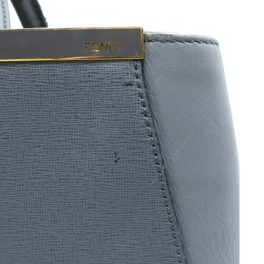 FENDI(フェンディ) トゥージュール 2WAYハンドバッグ ショルダーバッグ グレー レザー 8BH250 ゴールド金具