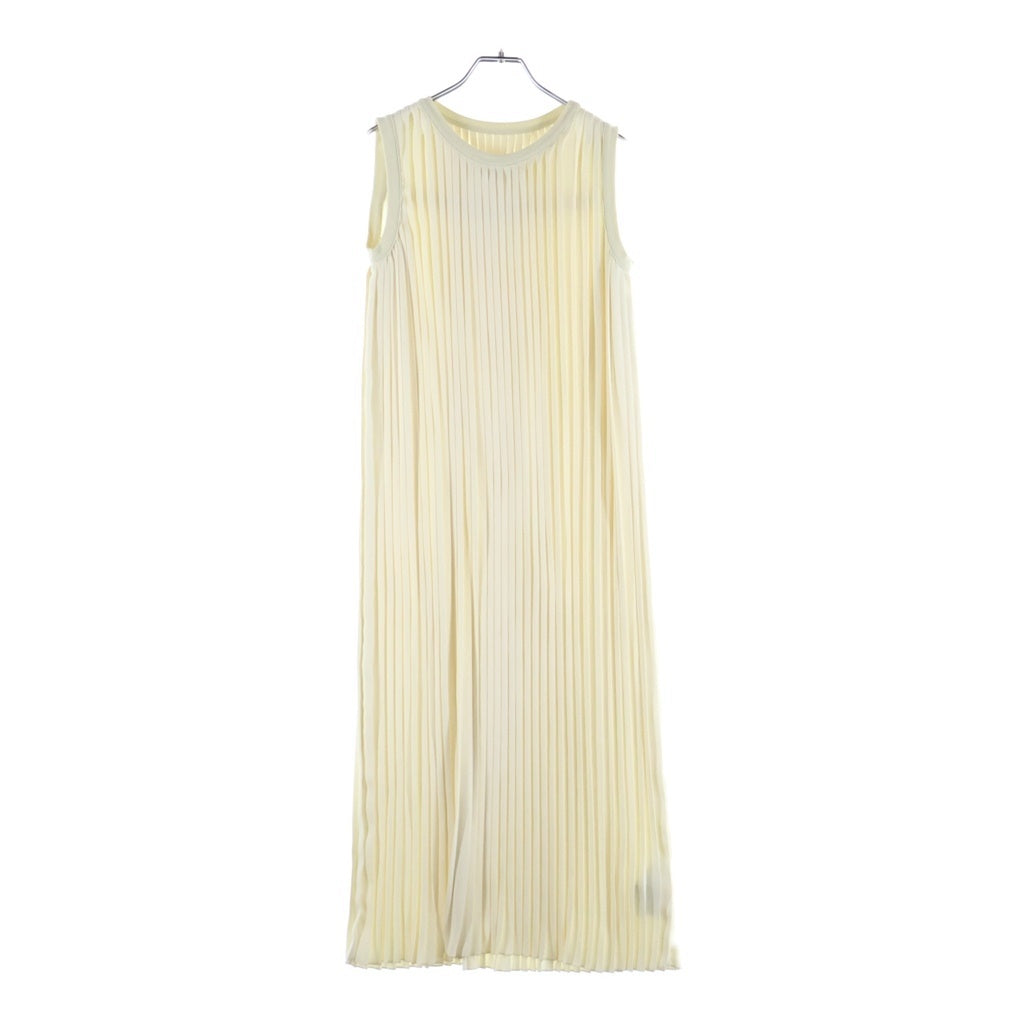 MM6 Maison Margiela(エムエムシックスメゾンマルジェラ) プリーツ ノースリーブワンピース アイボリー S52CT0209 S43455 レディース