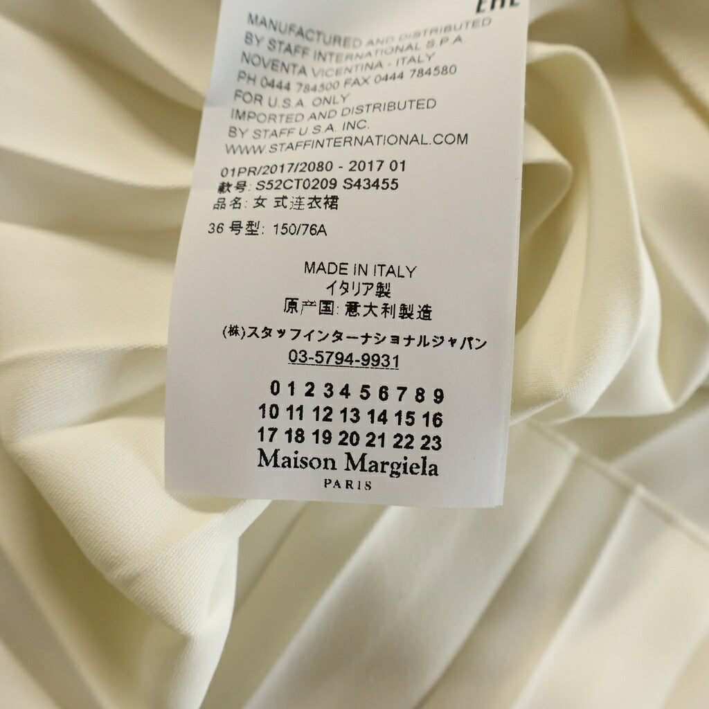 MM6 Maison Margiela(エムエムシックスメゾンマルジェラ) プリーツ ノースリーブワンピース アイボリー S52CT0209 S43455 レディース