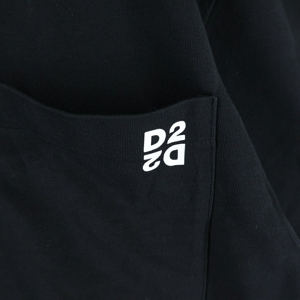 DSQUARED2(ディースクエアード) 半袖カットソー Tシャツ ブラック コットン S74GD1475 D20033