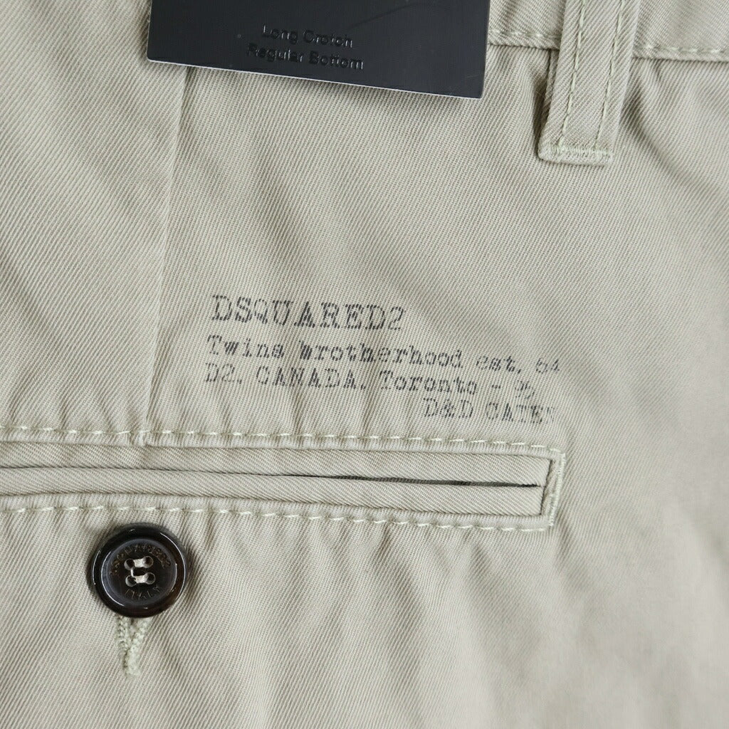 DSQUARED2(ディースクエアード) コットンパンツ ベージュ S71KB0443 S41794