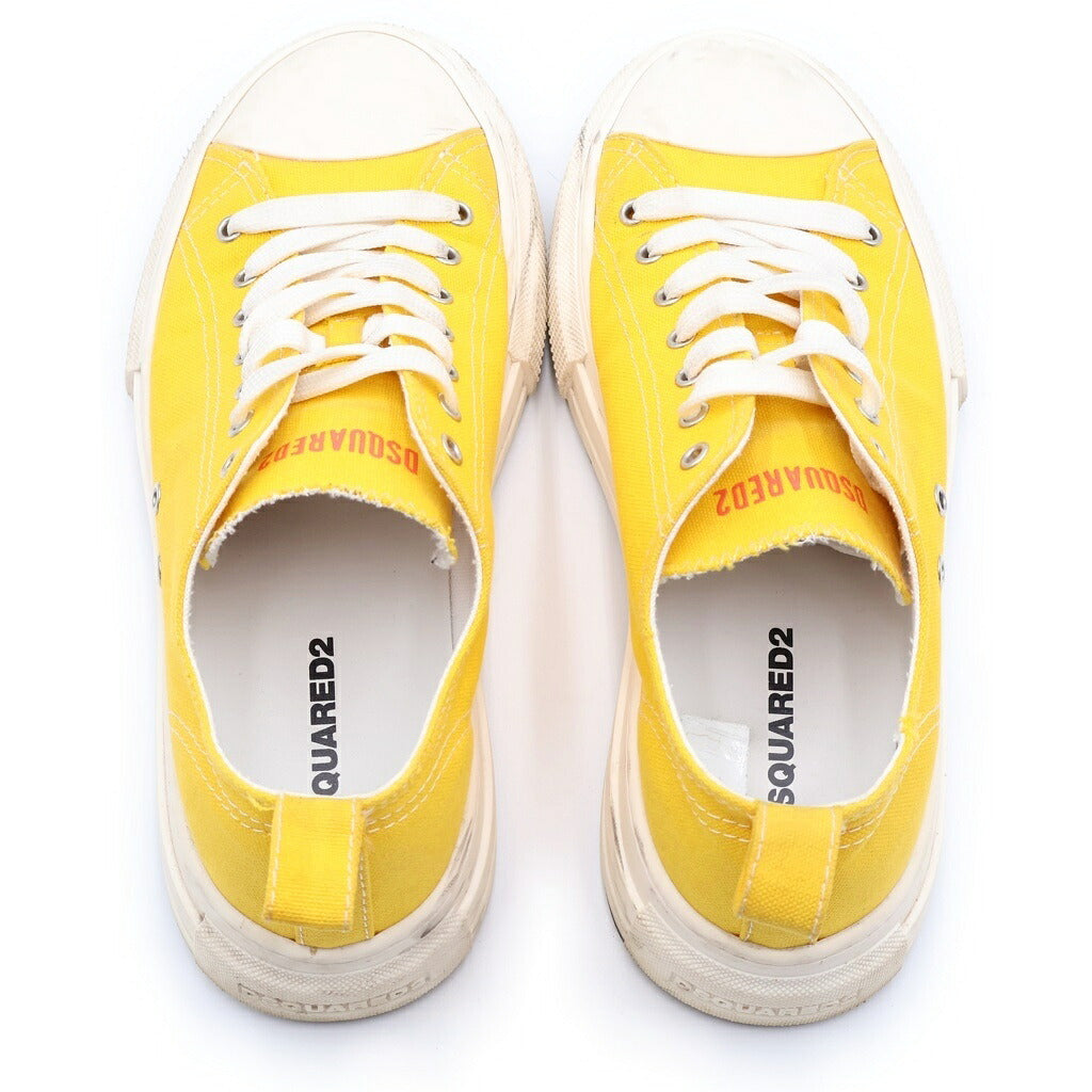 DSQUARED2(ディースクエアード) ローカットスニーカー イエロー コットン 靴