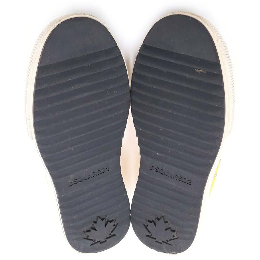 DSQUARED2(ディースクエアード) ローカットスニーカー イエロー コットン 靴