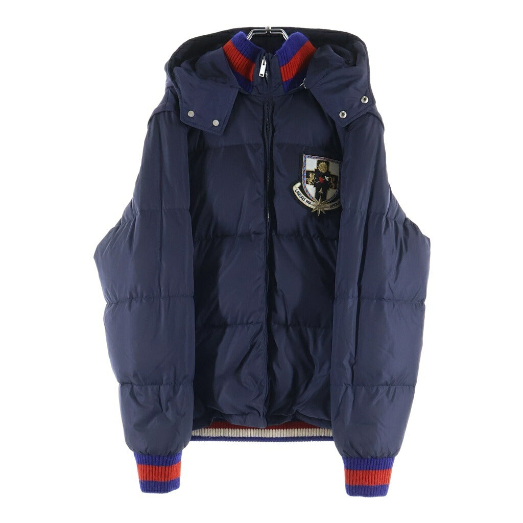 GUCCI(グッチ) クレストアップリケ ダウンジャケット ネイビー 468304 Z731B