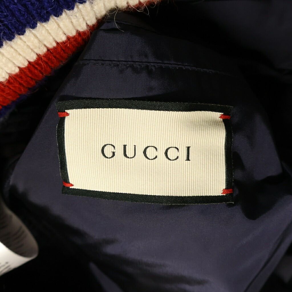 GUCCI(グッチ) クレストアップリケ ダウンジャケット ネイビー 468304 Z731B