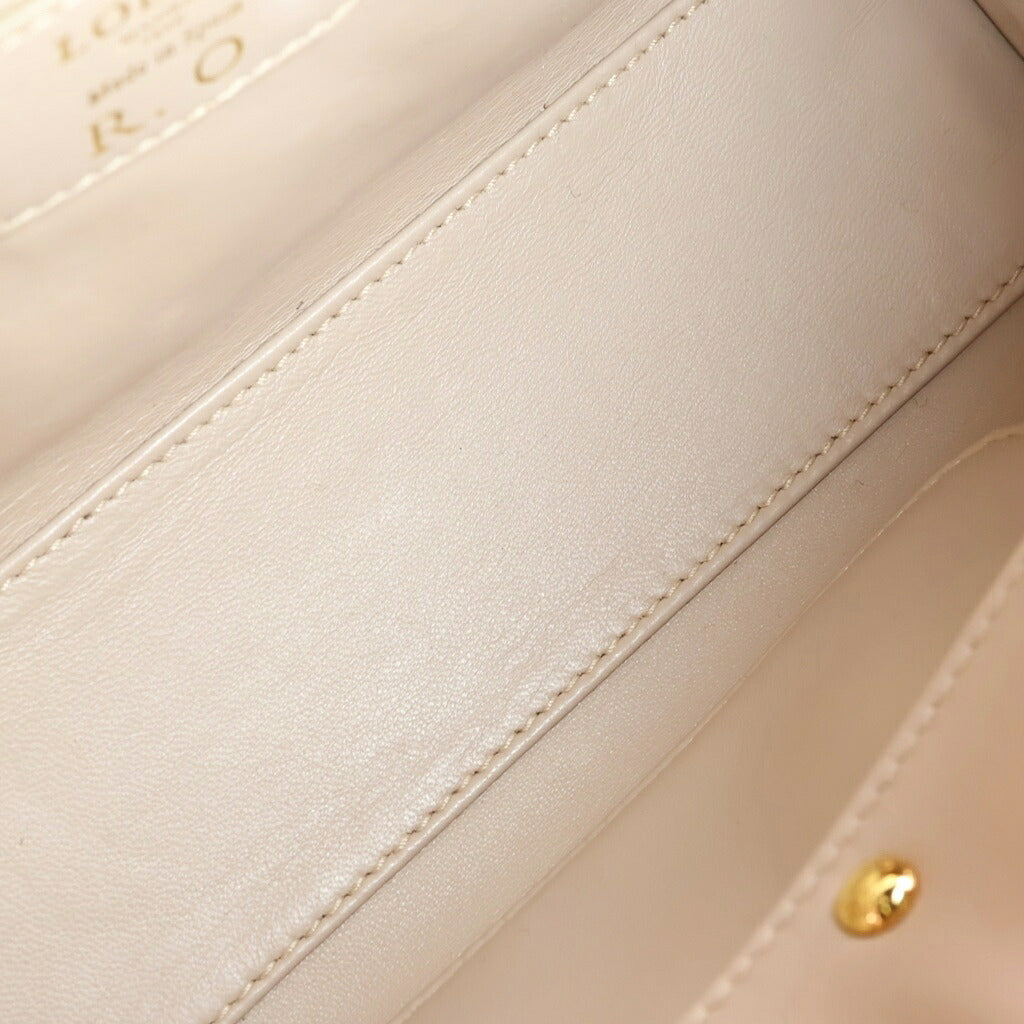 LOEWE(ロエベ) アマソナ23 ハンドバッグ ショルダーバッグ 2WAY アナグラム ベージュ レザー A039N07X17