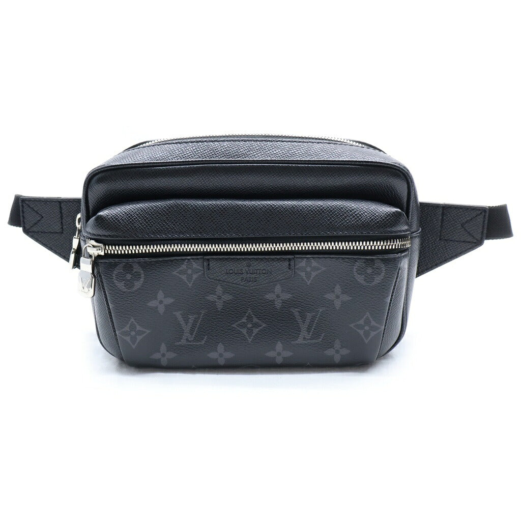 LOUIS VUITTON(ルイヴィトン) モノグラムエクリプス バムバッグ ショルダーバッグ ウエストバッグ ボディバッグ ブラック レザー×PVC M30245 シルバー金具