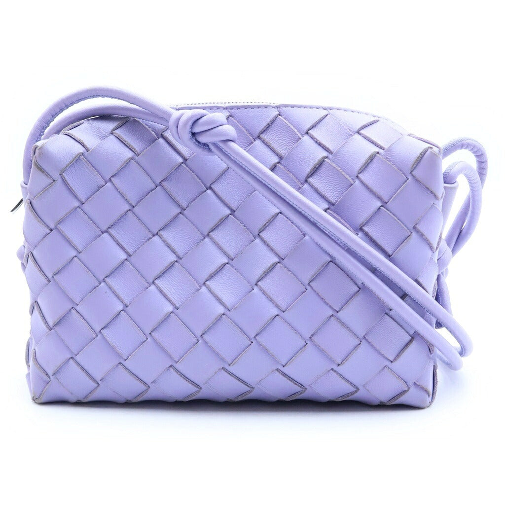 BOTTEGA VENETA(ボッテガヴェネタ) イントレチャート ミニループ ウィステリア ショルダーバッグ パープル レザー