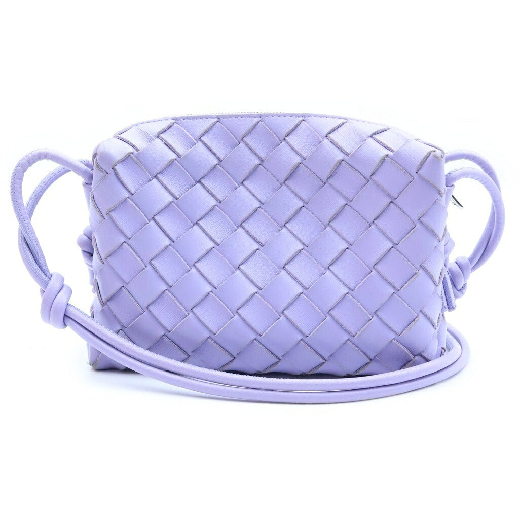 BOTTEGA VENETA(ボッテガヴェネタ) イントレチャート ミニループ ウィステリア ショルダーバッグ パープル レザー