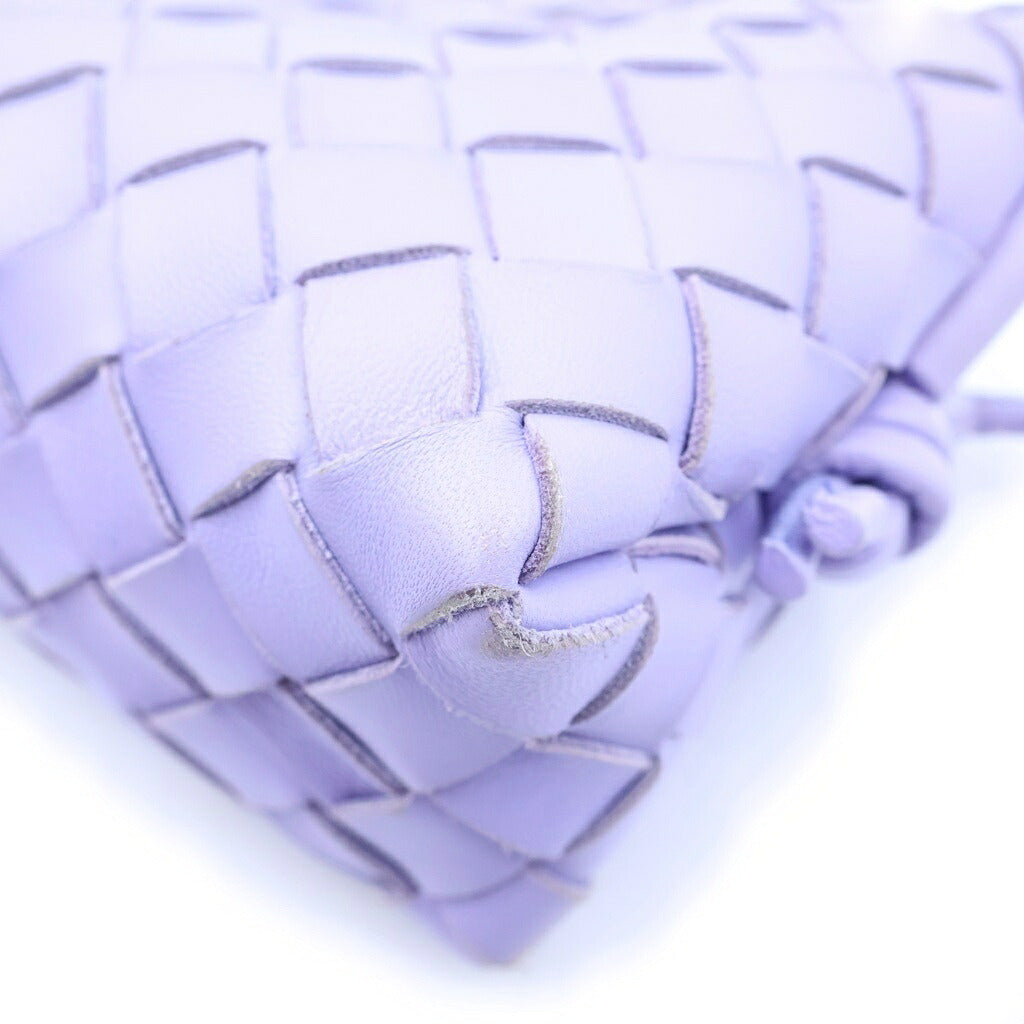 BOTTEGA VENETA(ボッテガヴェネタ) イントレチャート ミニループ ウィステリア ショルダーバッグ パープル レザー