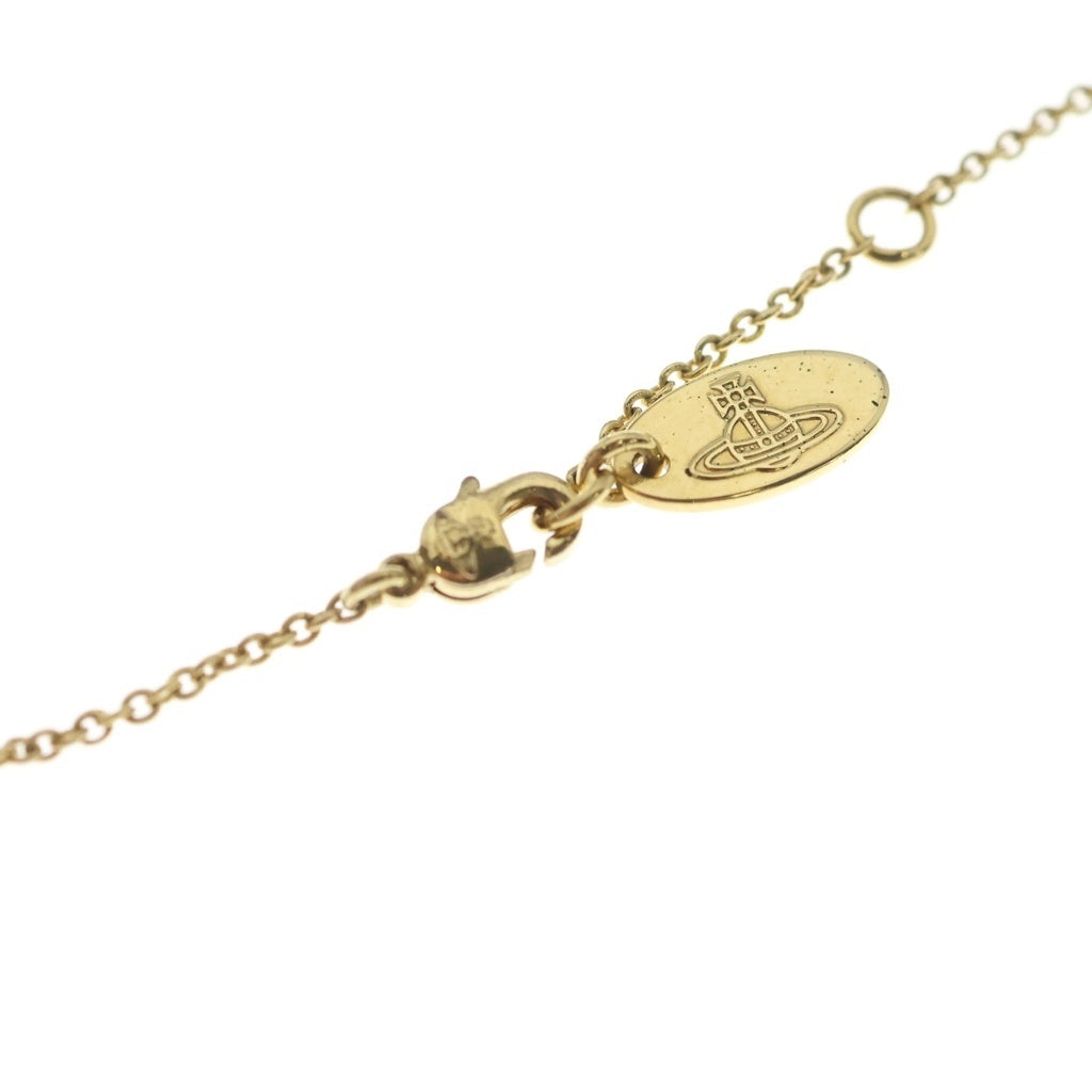 Vivienne Westwood(ヴィヴィアンウエストウッド) オーブ ネックレス ペンダント チェーン ゴールド×パープル GP