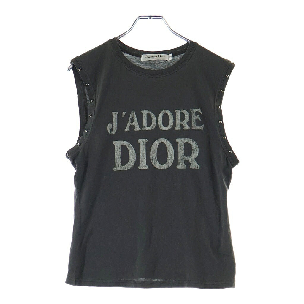Christian Dior(クリスチャンディオール) スタッズノースリーブシャツ タンクトップ カーキ 553T02D4250