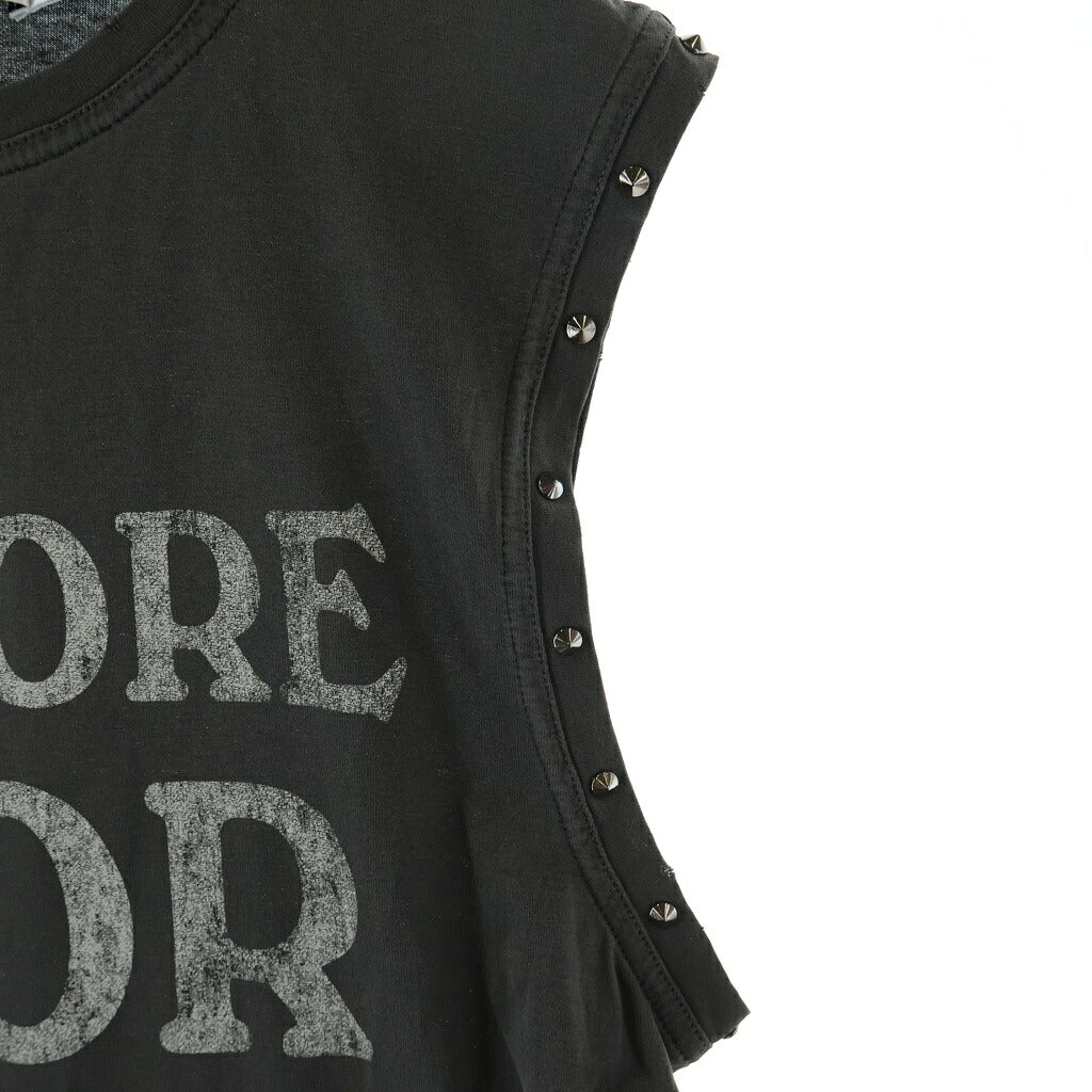 Christian Dior(クリスチャンディオール) スタッズノースリーブシャツ タンクトップ カーキ 553T02D4250