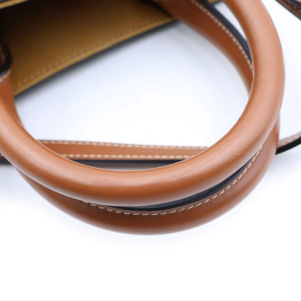 CELINE(セリーヌ) トリオンフ ミニバーティカルカバ 2wayハンドバッグ ショルダーバッグ ブラウン PVCレザー