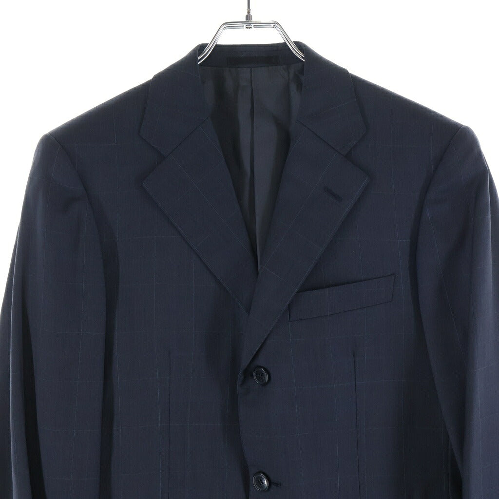 LANVIN(ランバン) ■セットアップスーツ ネイビー チェック 48