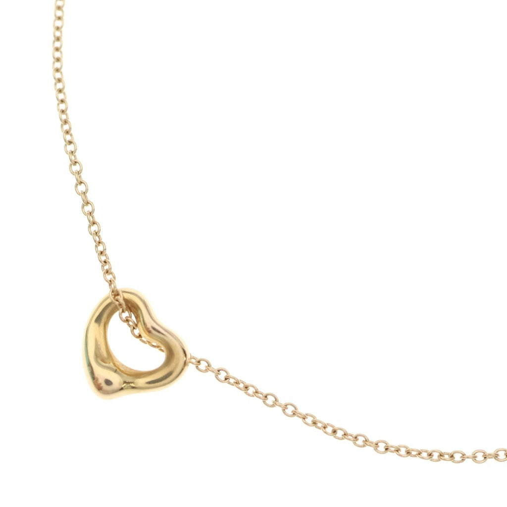 TIFFANY & Co.(ティファニー) オープンハート ネックレス ペンダント K18 Au750 イエローゴールド