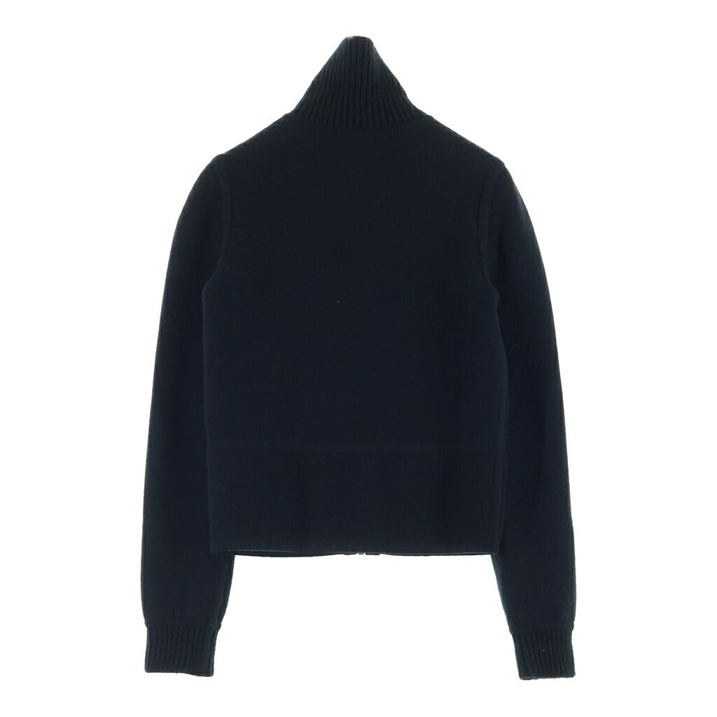 HERMES(エルメス) 23AW リバーシブル ニットブルゾン ドライバーズニット ジップアップ ブラック 3H2204D2 レディース