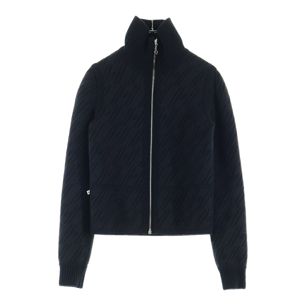 HERMES(エルメス) 23AW リバーシブル ニットブルゾン ドライバーズニット ジップアップ ブラック 3H2204D2 レディース