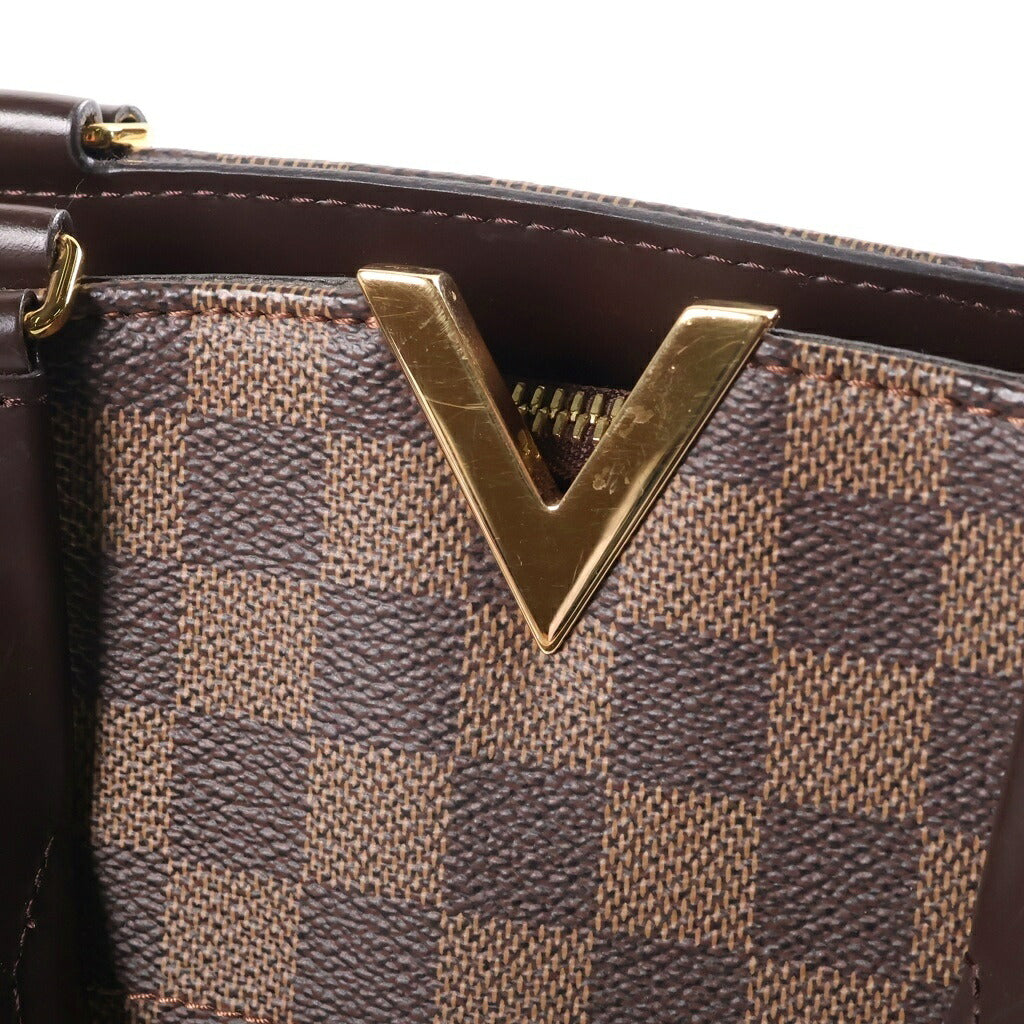 LOUIS VUITTON(ルイヴィトン) ダミエ ケンジントン・ボーリング ハンドバッグ ショルダーバッグ 2WAY ブラウン PVC×レザー N41505