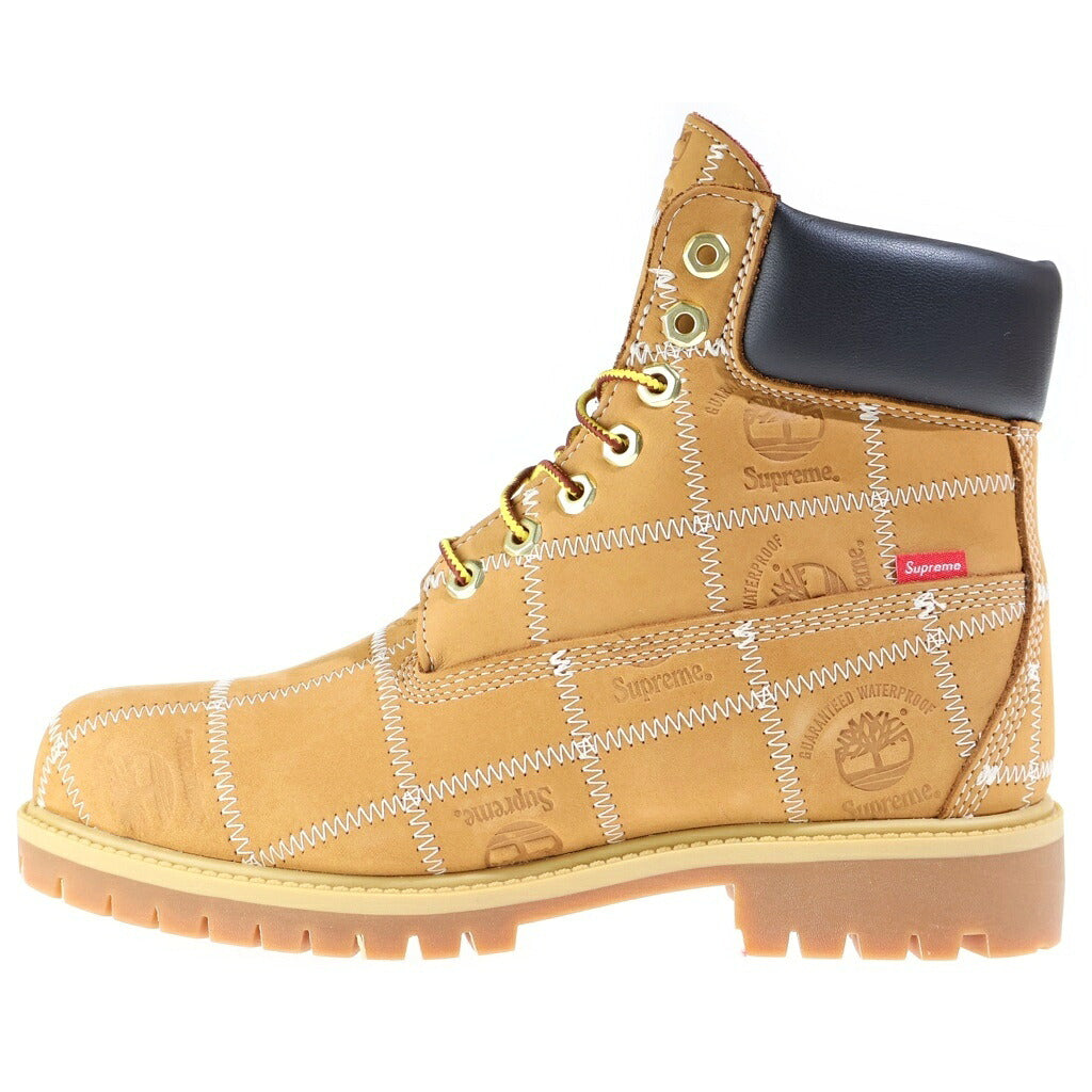 SUPREME(シュプリーム) SUPREME×Timberland パッチワーク プレミアム ブーツ ブラウン