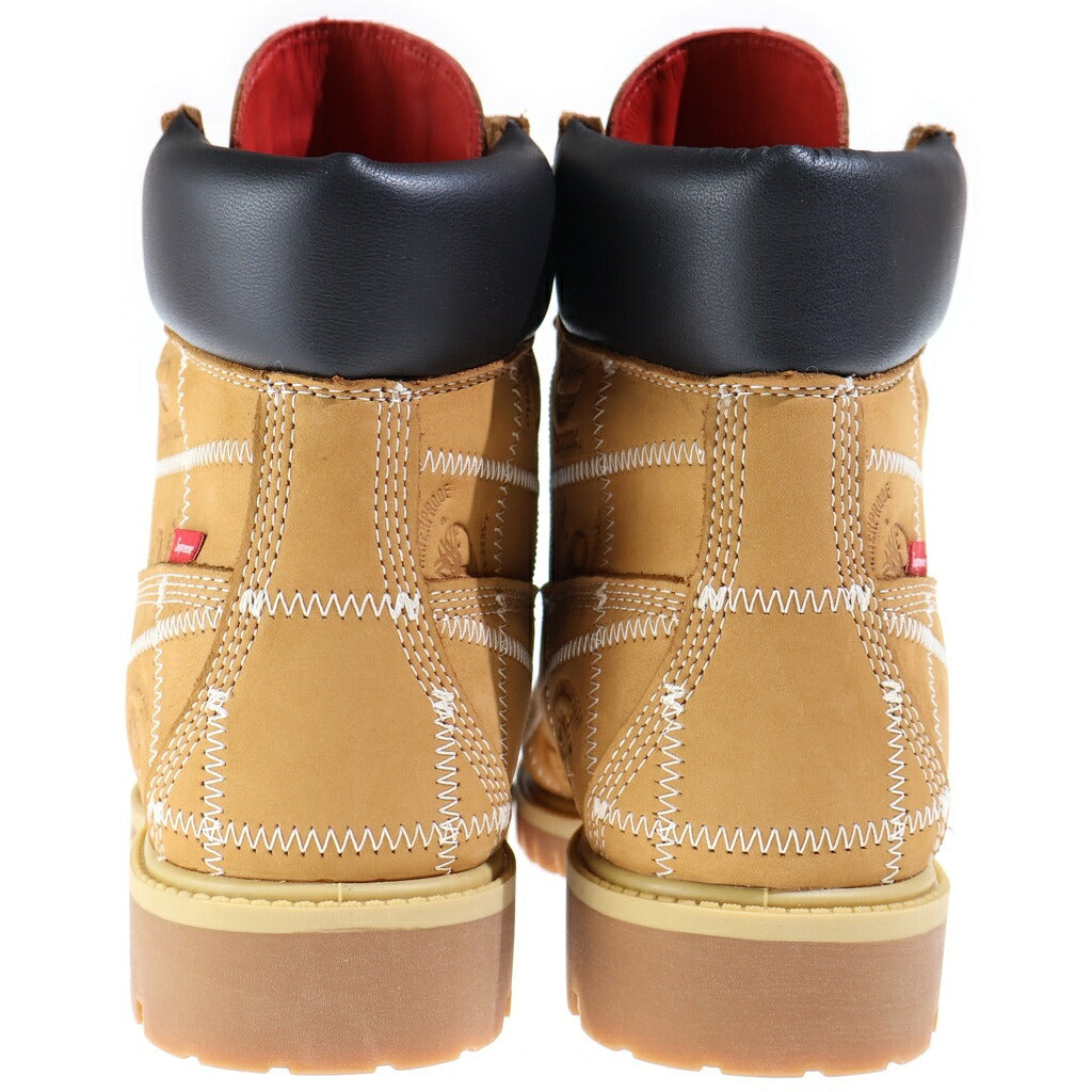 SUPREME(シュプリーム) SUPREME×Timberland パッチワーク プレミアム ブーツ ブラウン