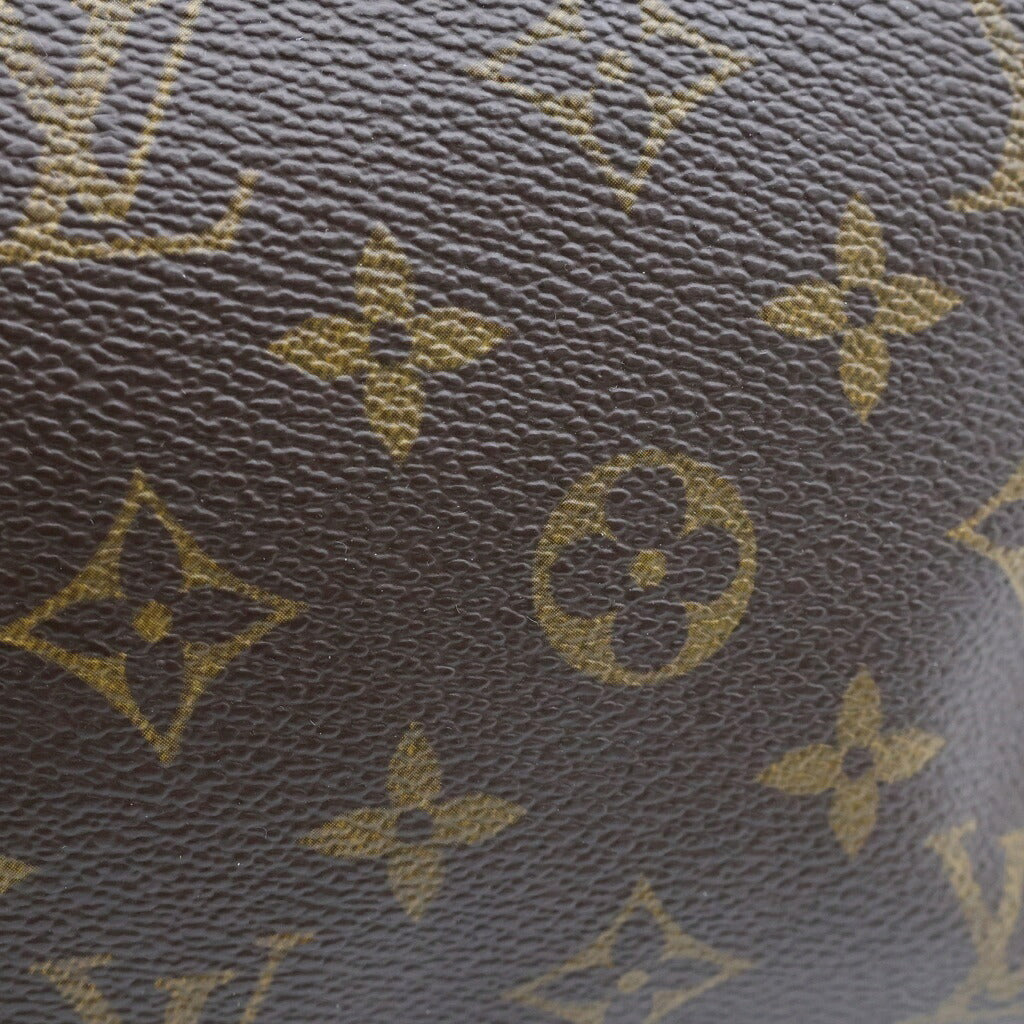LOUIS VUITTON(ルイヴィトン) モノグラム ポシェットアクセソワール ハンドバッグ ポーチ ケース ブラウン レザー×PVC M51980 ゴールド金具
