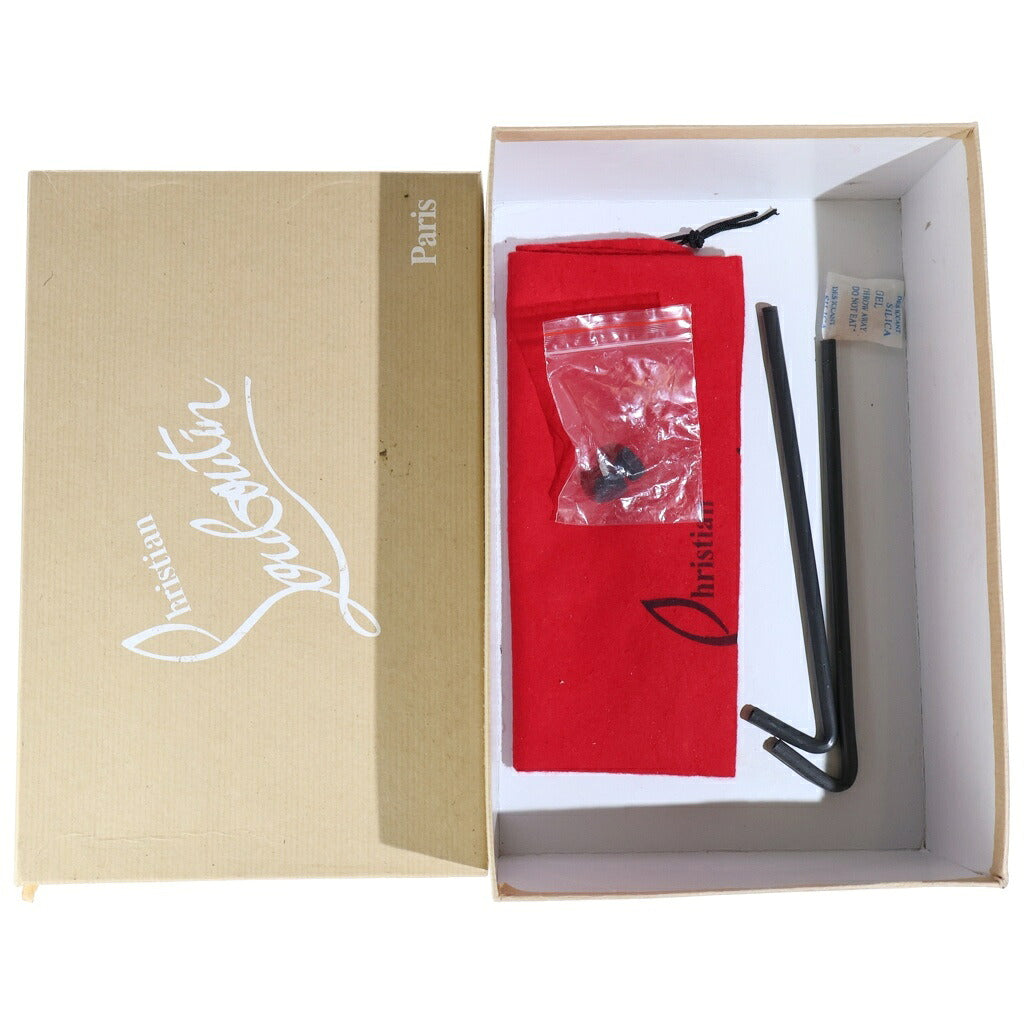 CHRISTIAN LOUBOUTIN(クリスチャンルブタン) パンプス ヒール エナメル コルク ブラック/レッド レディース