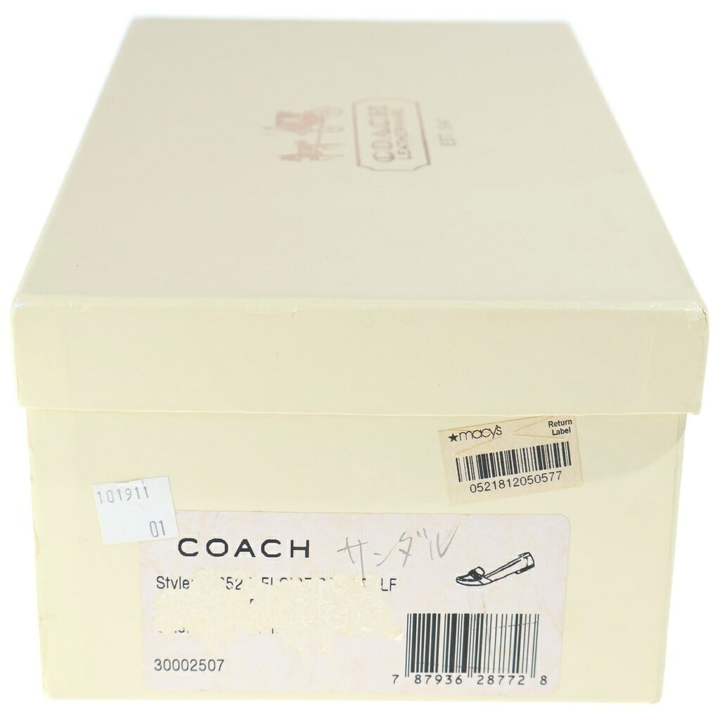 COACH(コーチ) デニムフリンジ ミュールサンダル インディゴ 靴 レディース
