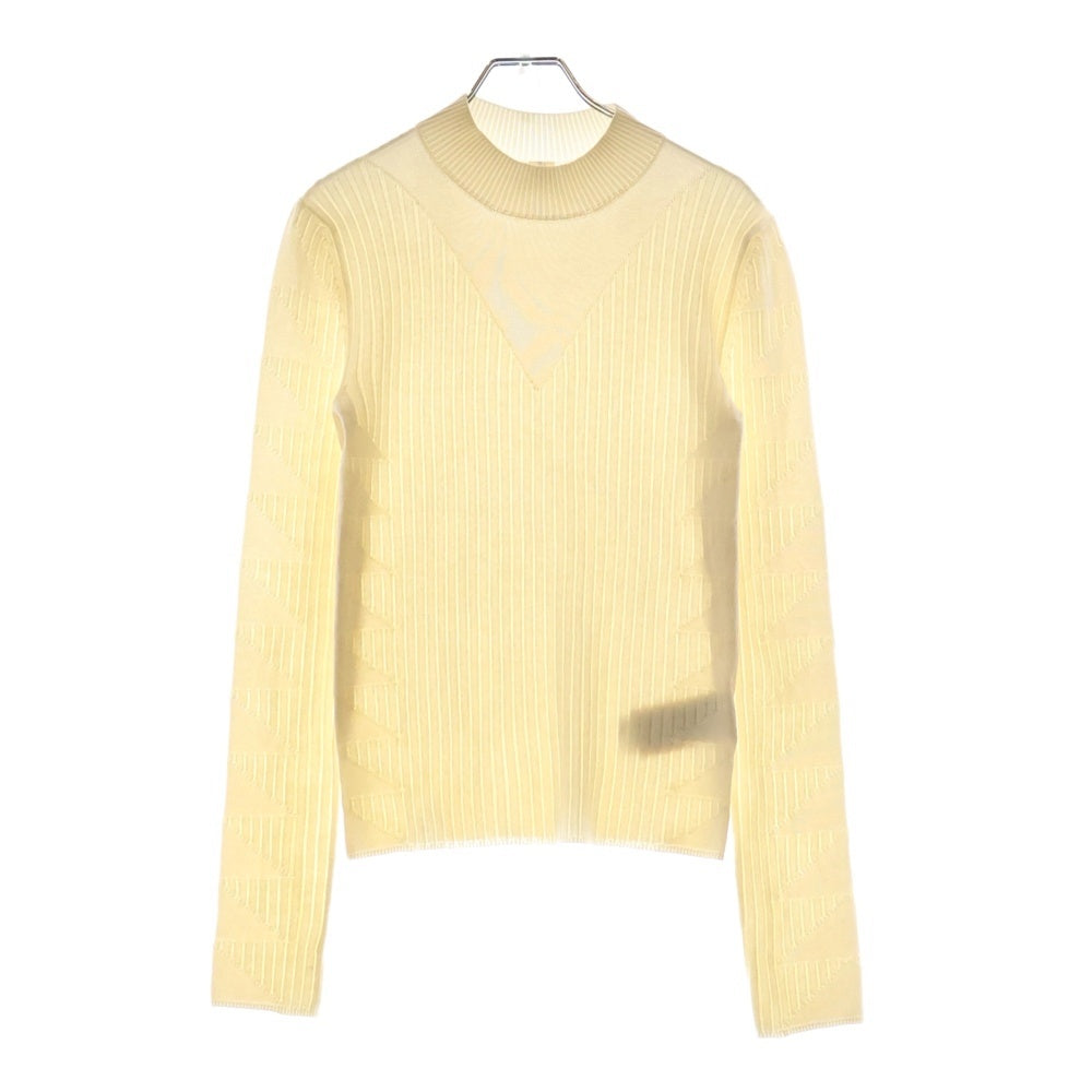 HERMES(エルメス) 23/24AW フィギュア アーティスティック ニット ホワイト ウール×シルク S